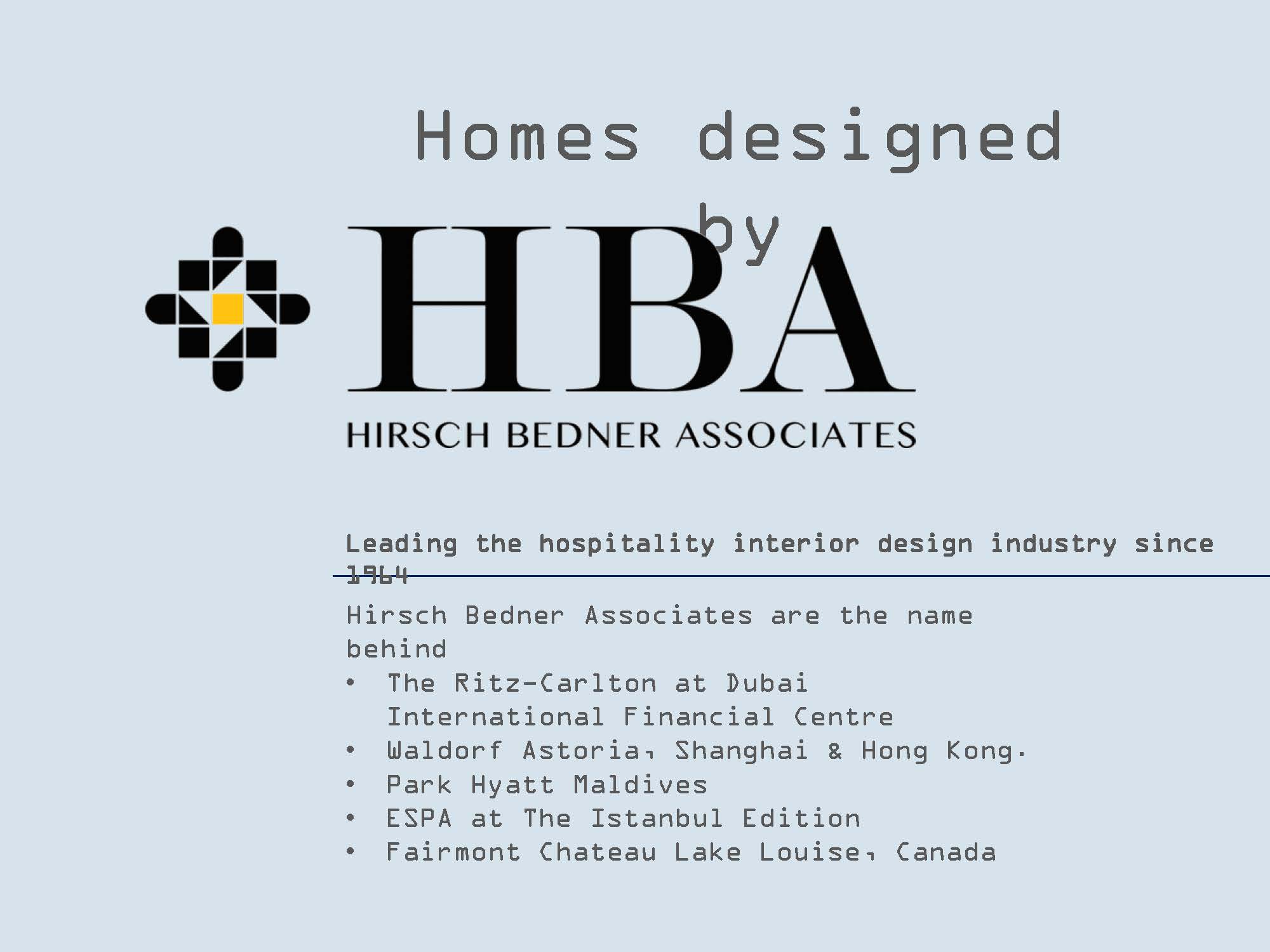 Omkar homes are designed by HBA
